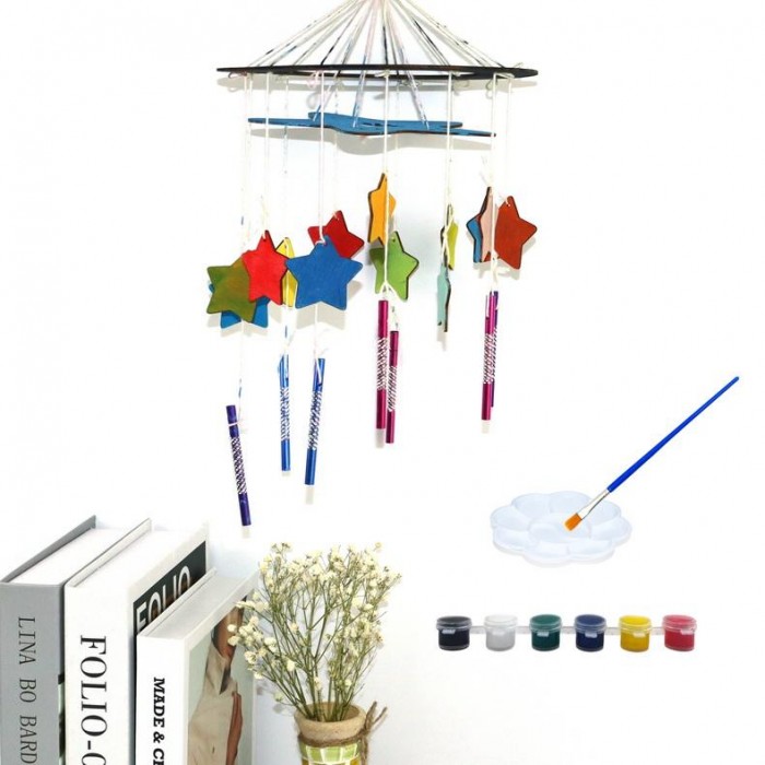 Hot Sale DIY Creative Outdoor Wind Chimes Crafts Wooden Wind Chimes